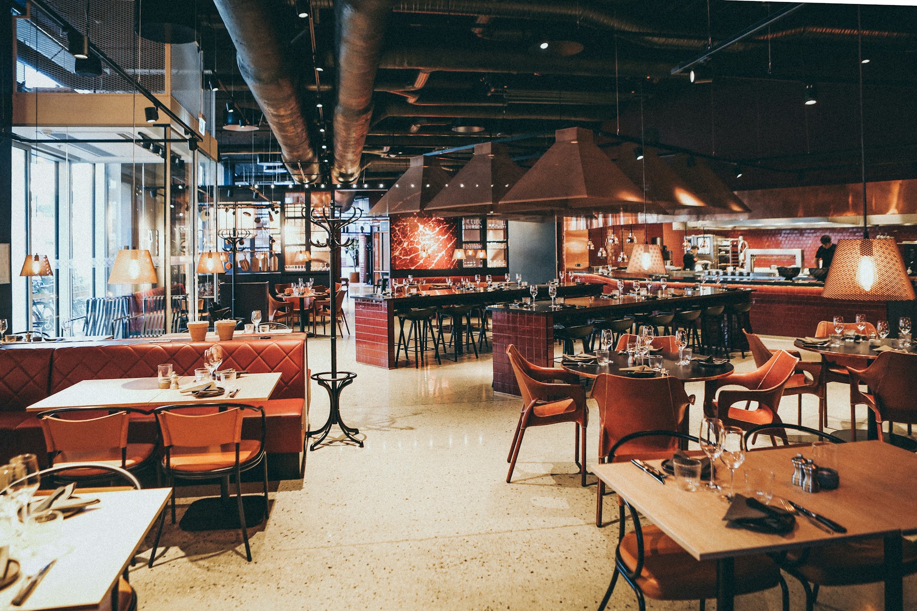 Warm architecture hospitality photography study